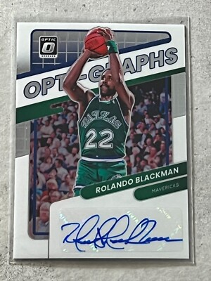 2021-22 Donruss Optic Rolando Blackman Opti-Graphs Auto /99 #OG-RBL Mavericks