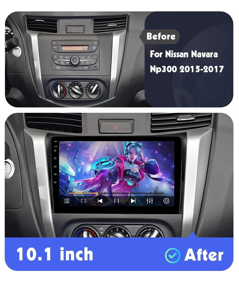 Für Nissan NAVARA/Frontier/NP300 15-18 CarPlay Android14 Autoradio GPS AHD 128GB - Bild 2 von 4