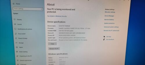 Lenovo M700 Micro PC Intel i5 6600T 256GB M.2 SSD 8GB RAM - Picture 4 of 5