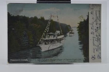 1906 Thousand Islands, Steamers Castanet and Captain Visger - Vintage Postcard