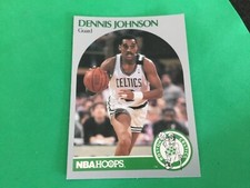 1990-91 NBA Hoops Basketball Card 41 Dennis JohnsoN Atlanta Hawks NmMt Free Ship