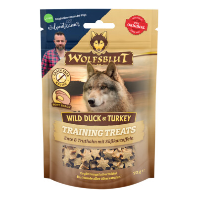 Wolfsblut Training Treats - Wild Duck & Turkey - Ente, Truthahn mit Süßkartoffel