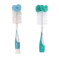 Munchkin Sponge Bottle Brushes - Green/Blue