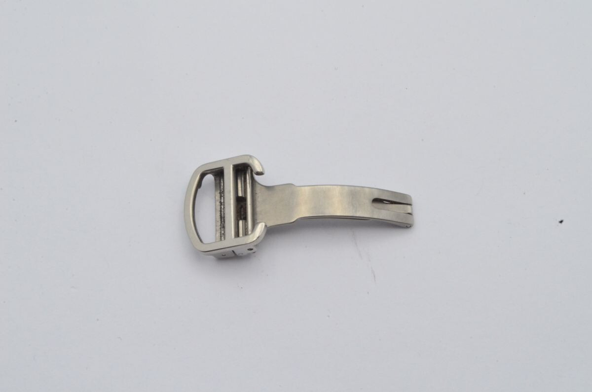 Cartier Steel Deployment Clasp Leather Bracelet 23/32in