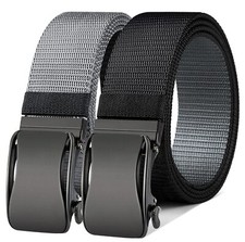 Mens Ratchet Belt ReversibleWeb Nylon Casual Belt for Men Golf Hiking Pants J...