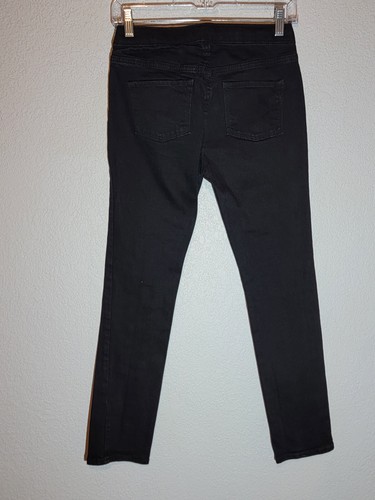 old navy pull on jeans girls size XL 14-16 skinny stretch adjustable waist black - Picture 6 of 10