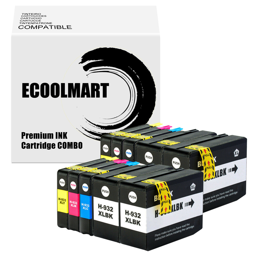 10PK Ink Cartridge replace for HP 932XL 933XL Officejet 6600 6700 7110 7510 7612