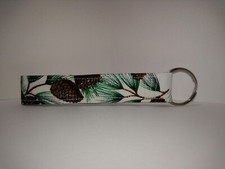 NEW Strap Keyring Keychain Car Keys Ring Purse Key Fob Wrist Strap Card Pine