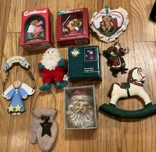 Huge lot vintage Christmas Ornaments Kitchy Some New In Box Home Holiday Decor
