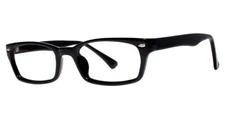 MODERN OPTICAL HERITAGE UNISEX PLASTIC EYEGLASSES 50-19-140 BLACK W/ SOFT CASE