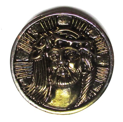 Broche Métal Vagues – NagaPatches, Métal Coulé, Argenté, Motif Vague