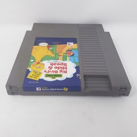 Sesame Street Big Bird's Hide And Speak Nintendo NES Authentic Game Cartridge 