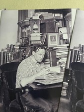 Houdini, A rare look at the Genius Magician at his desk. Always working 