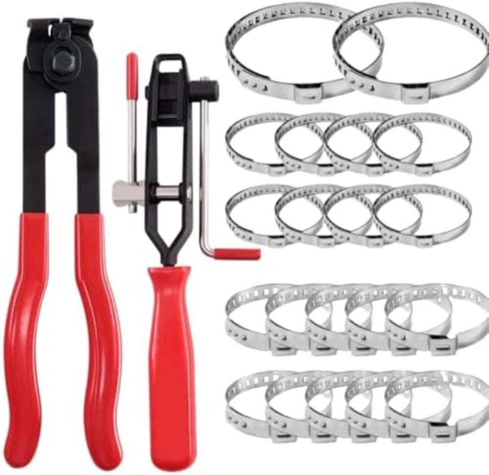 Set Professionale 22pz Pinze Fascette Stringitubo e Ricambi