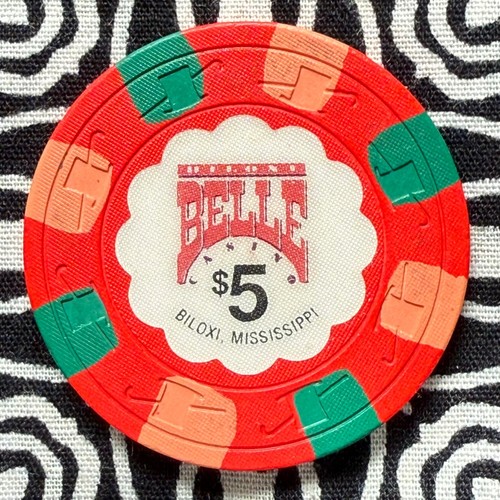 Biloxi Belle $5 Biloxi, Mississippi Poker Gaming Casino Chip V622