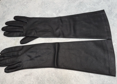 HANSEN LADIES BLACK ANALON DRESS GLOVES UNLINED SIZE 6 | eBay