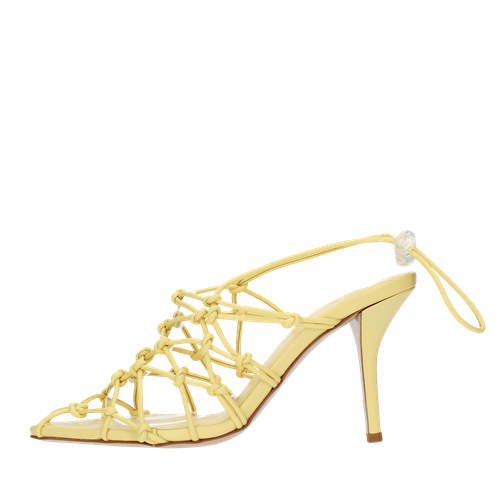 CHATTAWAK Sandalo Donna Giallo – Con Doppia Flangia E Suola Interna In Pelle – Taglia 40 EU