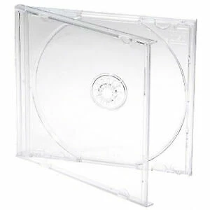 DRAGON TRADING 25 x Clear CD Disc Jewel 10.4mm Cases for 1 Disc with Clear Tray