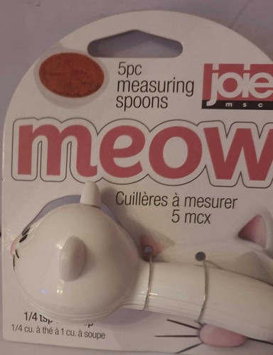 Joie White Meow Can Opener or Measuring Spoons - Picture 4 of 10