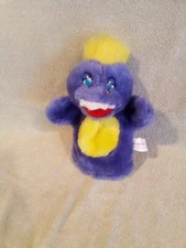VINTAGE CHUCK E CHEESE " MR. MUNCH " HAND PUPPET 1992 SHOWBIZ PIZZA 8" PURPLE