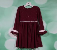 EUC Sweet Heart Rose Girls BurgundySequin Special Occasion Dress Size 5