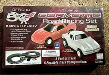 50th Anniversary Corvette Tabletop Road Racing Set Vintage 1997 NOS Sealed Vette