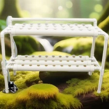 2-Layers Hydroponic 54 Plant Site Grow Kit Flow Deep Water Culture Garden System