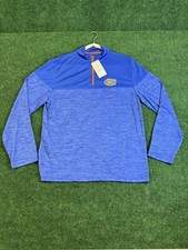 Florida Gators Pullover Shirt Mens Small Blue 1/4 Zip Long Sleeve Colosseum