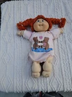 Cabbage Patch Red Hair Doll with Blue Eyes 1978 1982