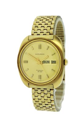 Gold Movado Hs360 Movado Kingmatic HS 360 Sub-Sea 37mm Gold Tone
