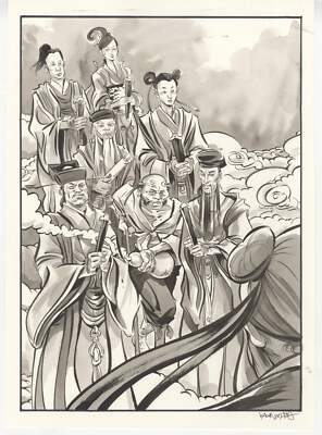 Infinite Kung Fu Page 31 Original Comic Art by Kagan McLeod FULL SPLASH