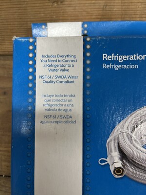 Smart Choice 6' Stainless Steel Refrigerator Water Line Kit