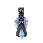Milky Opal Rough Jewelry Copper Gift For Love Wire Wrapped Pendant 3.07"