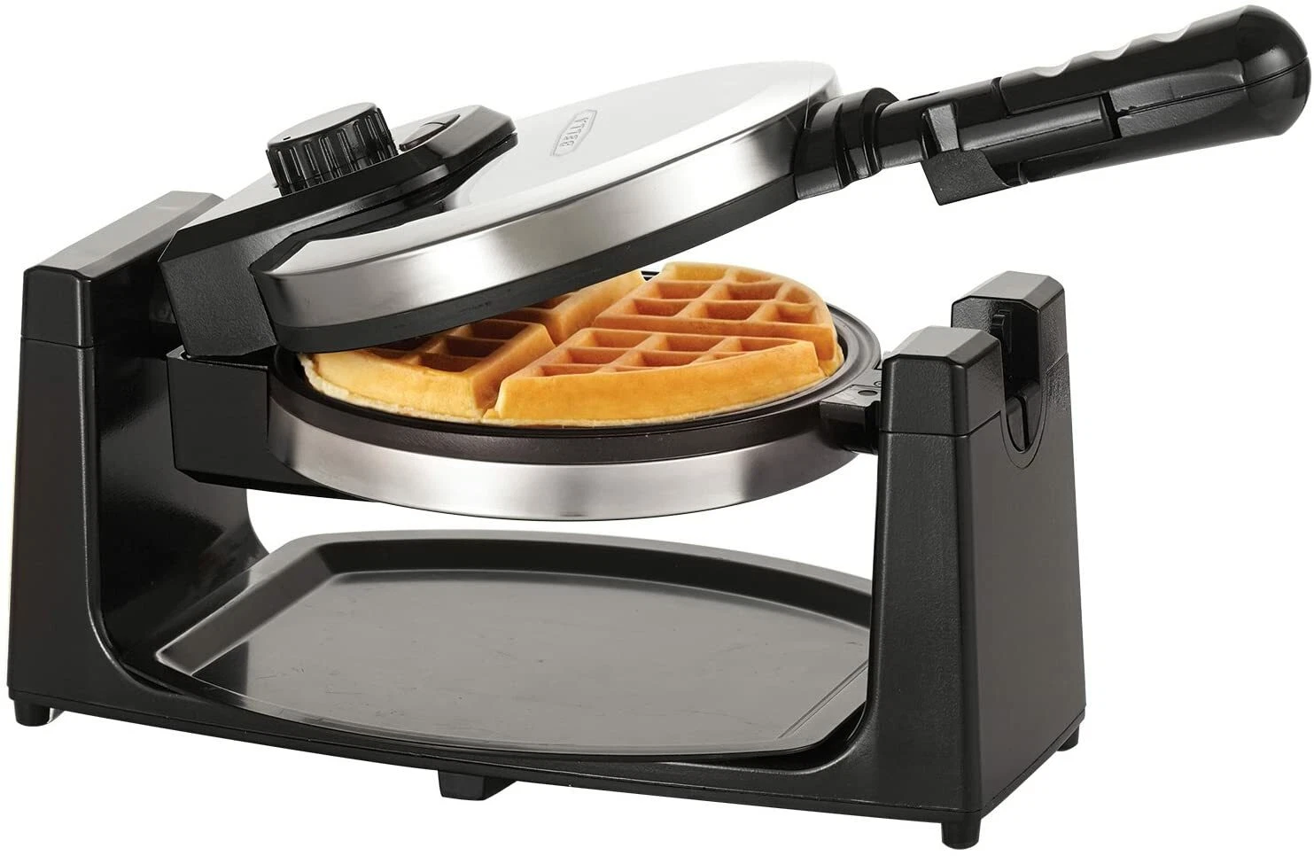 Waflera Gofrera estilo Belga de Bella, Acero inoxidable Pulido Maquina de Wafles