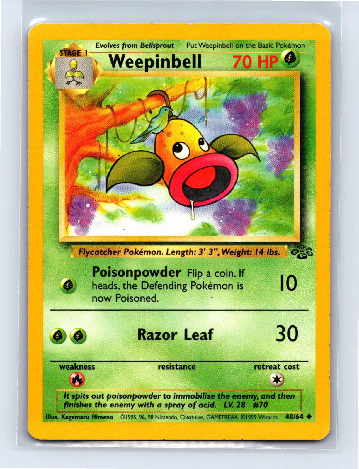 WEEPINBELL - 48/64 - Jungle - Pokemon Card - MP