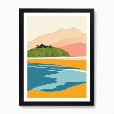 Nusa Dua Beach Bali Indonesia Midce Framed Wall Art Poster Canvas Print Picture