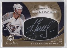 2007 Sweet Shot Signature Shots/Saves Puck Signings Alexander Radulov Auto 2y7