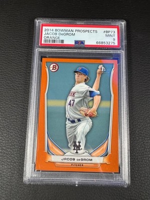 2014 Bowman Prospects Jacob DeGrom #BP73, Orange /250, Make an Offer