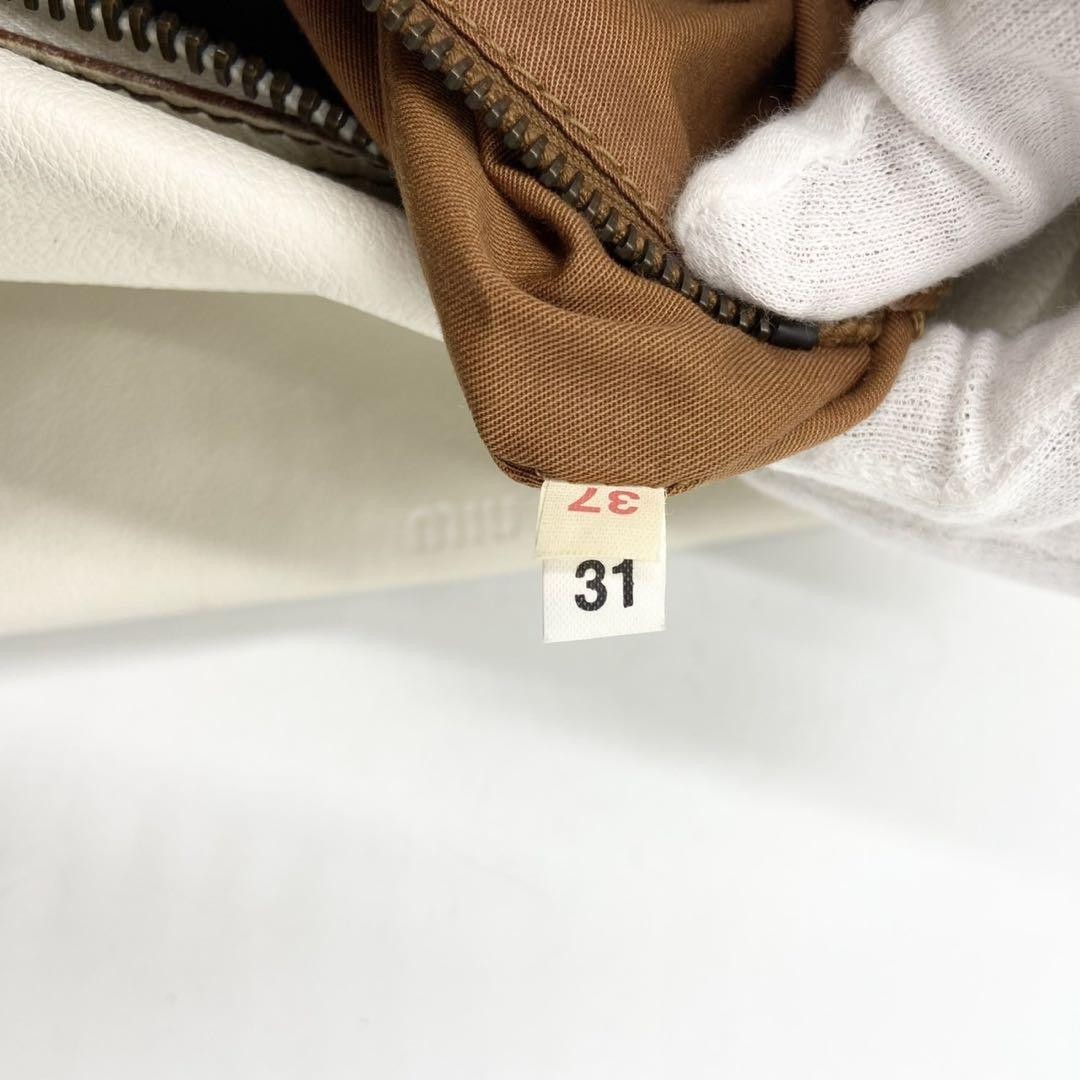 Miu Miu Archive One Shoulder Bag All Leather Logo Vintage