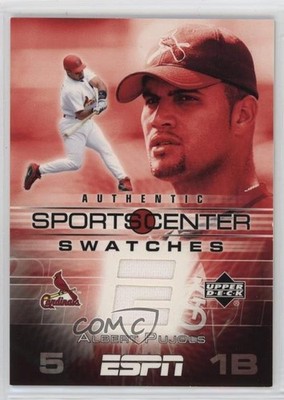 2005 Upper Deck ESPN Sportscenter Swatches Albert Pujols #GU-AP 1dm4