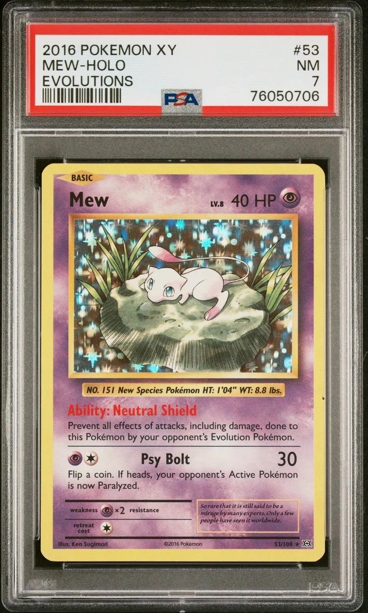 Pokémon Mew Pokémon TCG XY Individual Collectible Card Game Cards