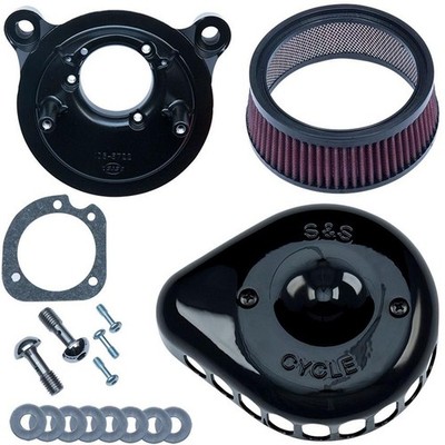 S&S Stealth Mini Teardrop Luftfilter schwarz für Harley XL Sportster 91-06