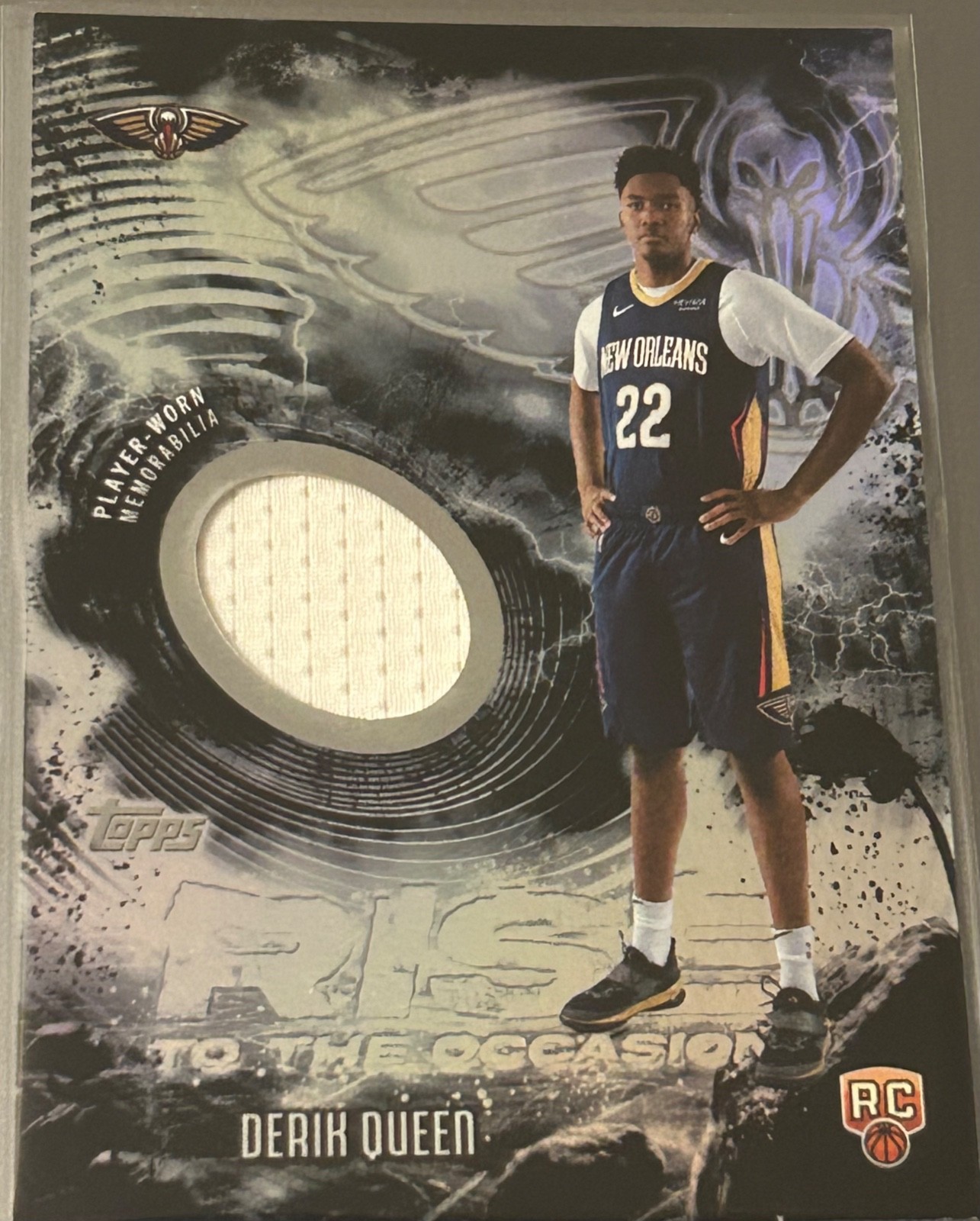 DERIK QUEEN RC 2025-26 TOPPS RISE TO THE OCCASION ROOKIE RAINBOW FOIL PATCH