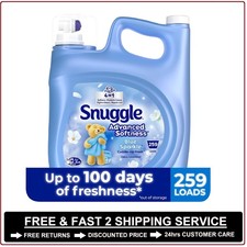Snuggle Advanced Softness Liquid Fabric Softener, Blue Sparkle 259 loads, 176 oz 0.15 per gallon