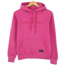 Peak Performance Womens Pullover Hoodie Pink Cotton Classic Jm1 Size XS