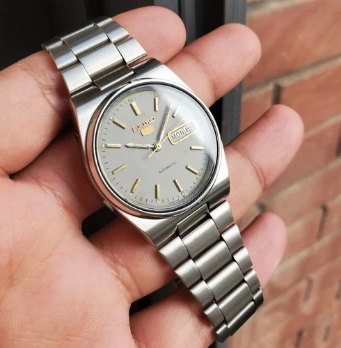 Seiko SKXL41 1988 Grey Smooth Sunburst Dial Retro Ultra Rare Vintage Auto JDM SS