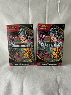 Chaos Rising Booster Bundle Pokemon lot of 2 From Pokemon Center