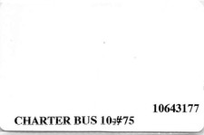 Sands Regency Casino - Reno, NV - Plain Bus Card, CHARTER BUS in Black