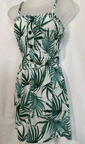 TROPICAL Palmblatt Print Shorts Strampler Junior Größe Large - Bild 1 von 4