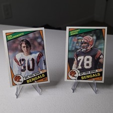 Topps 1984 Cris Collinsworth #37 Anthony Munoz #45 Bengals 2 Card Lot NFL